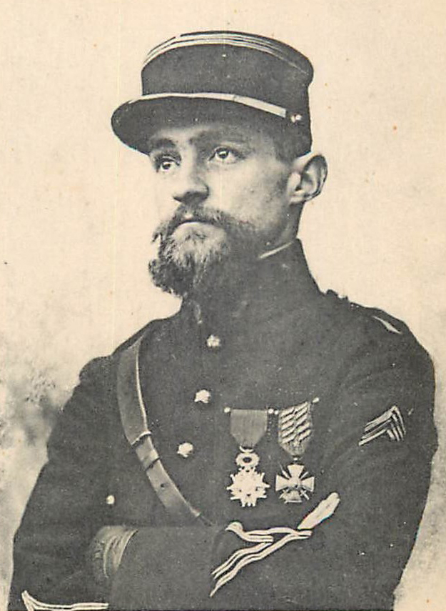 Léon Bourjade en officier aviateur